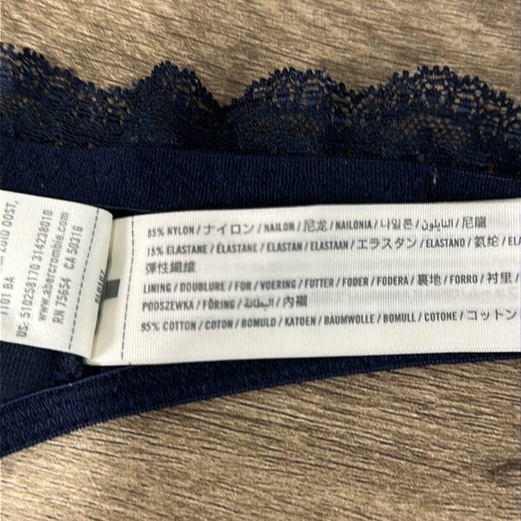 Gilly Hicks halter bra polka dots navy blue XS - Picture 7 of 7